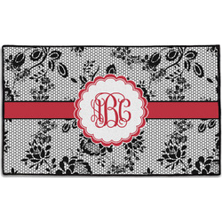 Black Lace Door Mat - 60"x36" (Personalized)