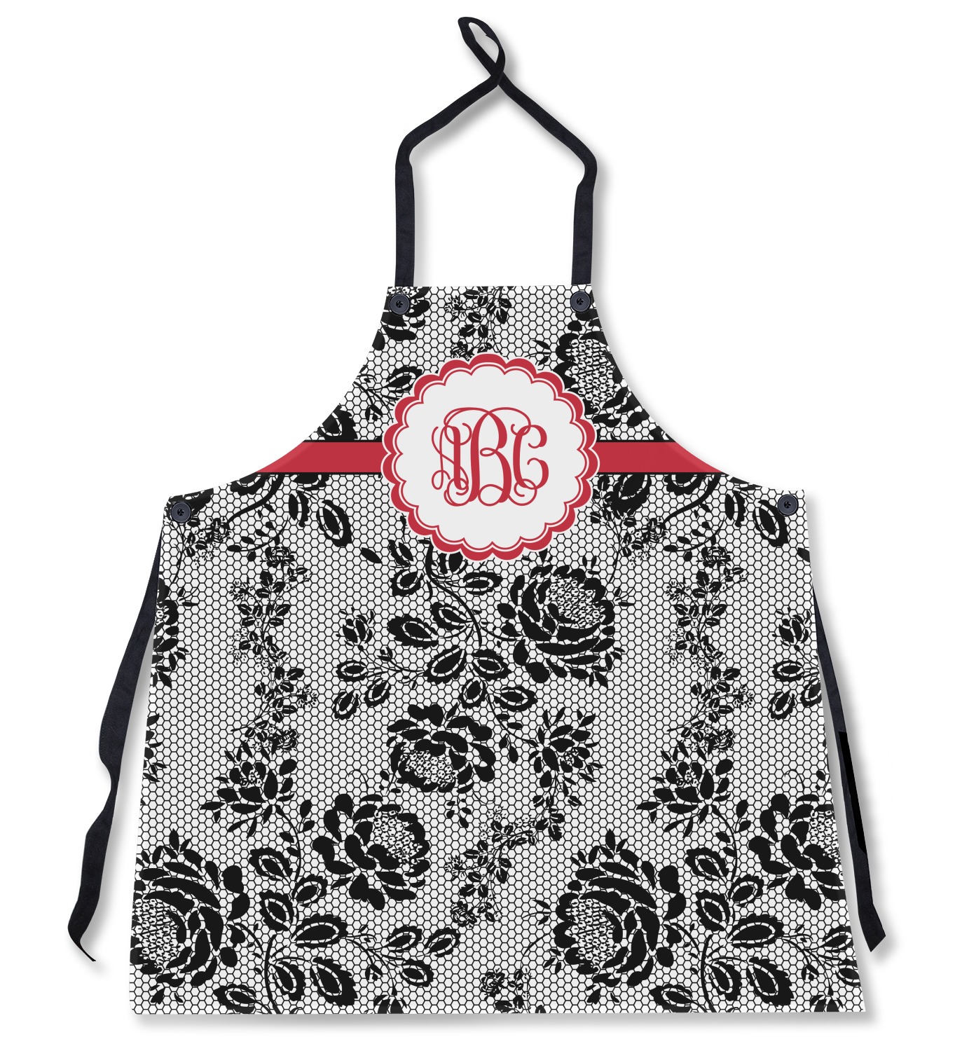Black Lace Apron (Personalized) YouCustomizeIt