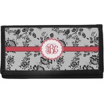 Black Lace Canvas Checkbook Cover (Personalized)
