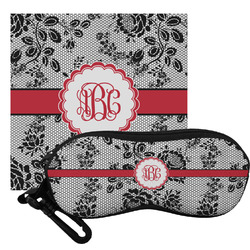 Black Lace Eyeglass Case & Cloth (Personalized)