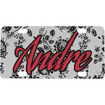 Black Lace Mini/Bicycle License Plate (Personalized)