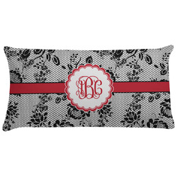 Black Lace Pillow Case - King (Personalized)
