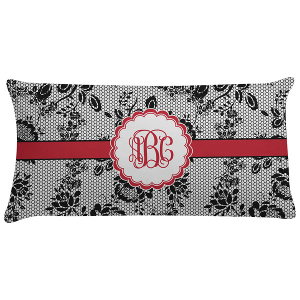 Custom Black Lace Pillow Case - King (Personalized)