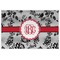 Black Lace Laminated Placemat w/ Monogram