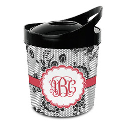 Black Lace Plastic Ice Bucket (Personalized)