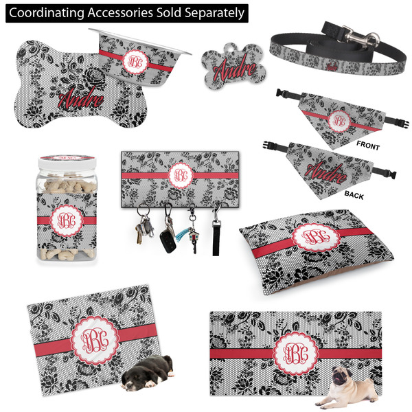 Black Lace Customized Pet Accessories