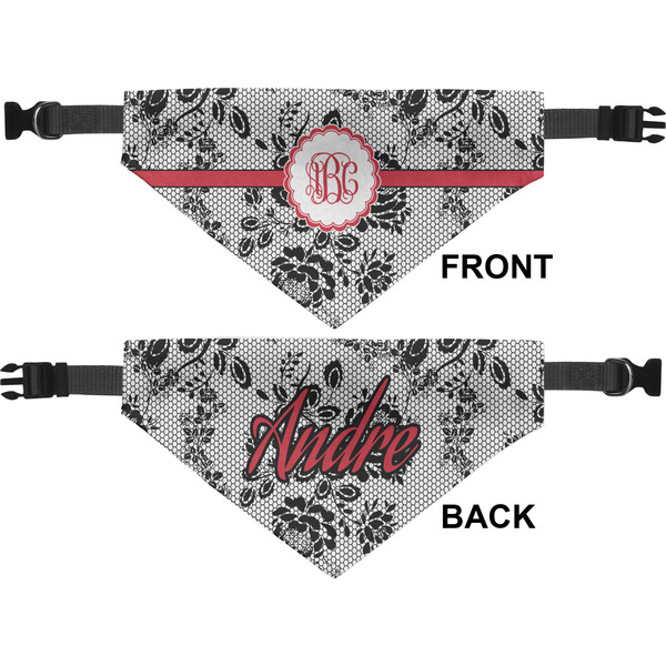 Black Lace Pet Bandana Approval