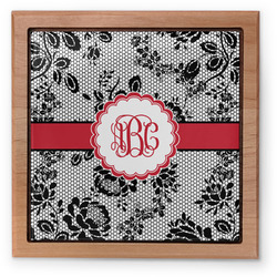 Black Lace Pet Urn w/ Monogram