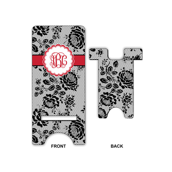 Black Lace Phone Stand - Front & Back