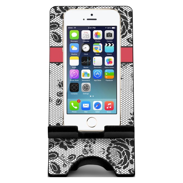 Black Lace Phone Stand w/ Phone