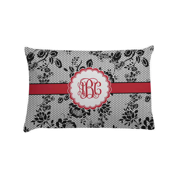 Custom Black Lace Pillow Case - Standard (Personalized)