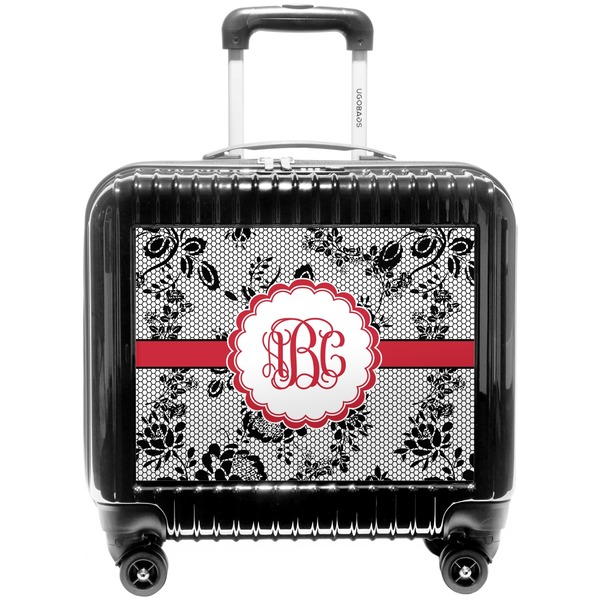 Custom Black Lace Pilot / Flight Suitcase (Personalized)