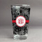 Black Lace Pint Glass - Full Fill w Transparency - Front/Main