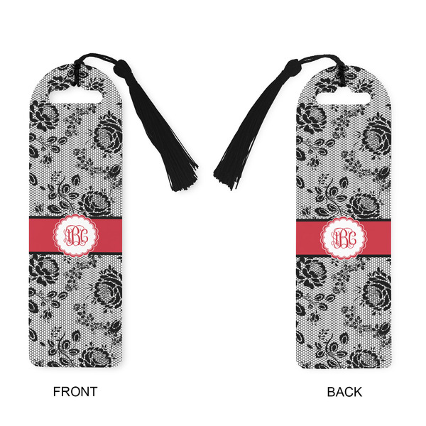Black Lace Plastic Bookmarks - Approval