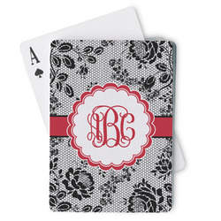 Black Lace Playing Cards (Personalized)