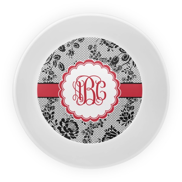Black Lace Melamine Bowl - Center