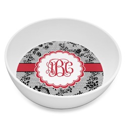 Black Lace Melamine Bowl - 8 oz (Personalized)