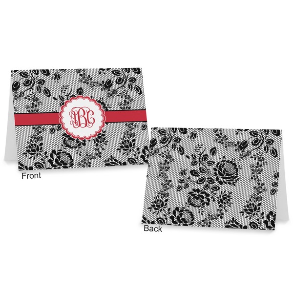 Black Lace Postcard - Front and Back