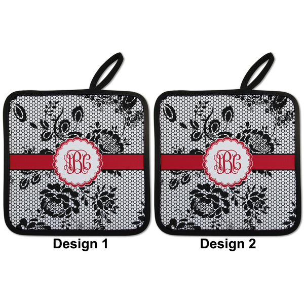 Black Lace Pot Holders - Set of 2 APPROVAL