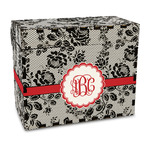 Black Lace Wood Recipe Box - Full Color Print (Personalized)
