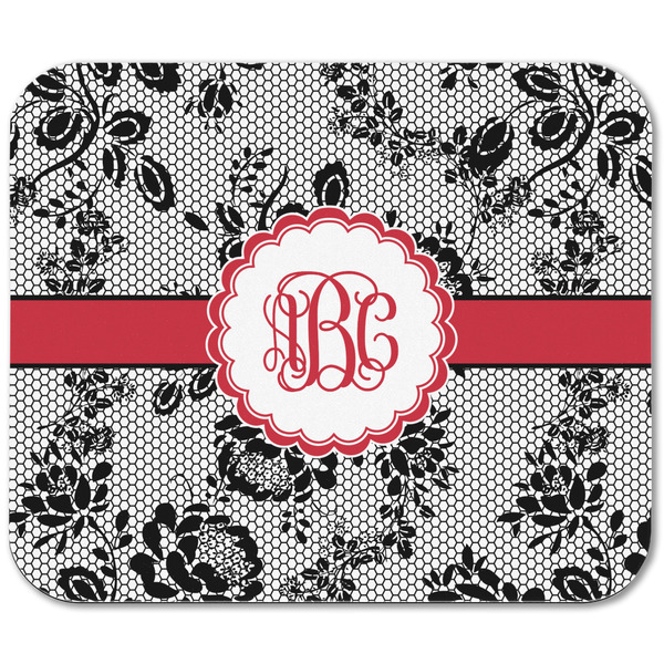 Black Lace Rectangular Mouse Pad - APPROVAL