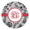 Black Lace Round Decal - XLarge (Personalized)