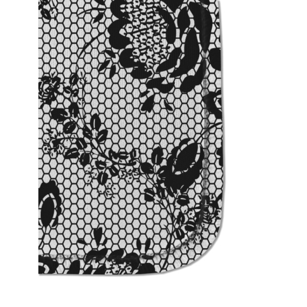 Black Lace Sanitizer Holder Keychain - Detail