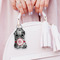 Black Lace Sanitizer Holder Keychain - Small (LIFESTYLE)