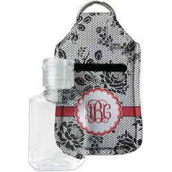 Black Lace Hand Sanitizer & Keychain Holder - Small (Personalized)