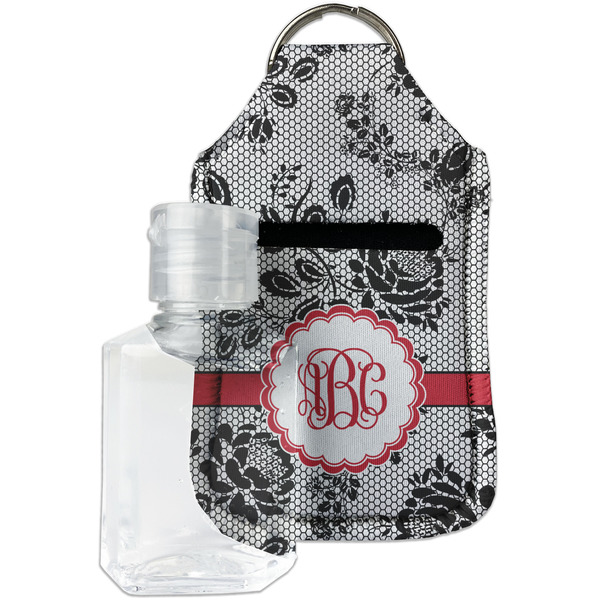 Custom Black Lace Hand Sanitizer & Keychain Holder (Personalized)