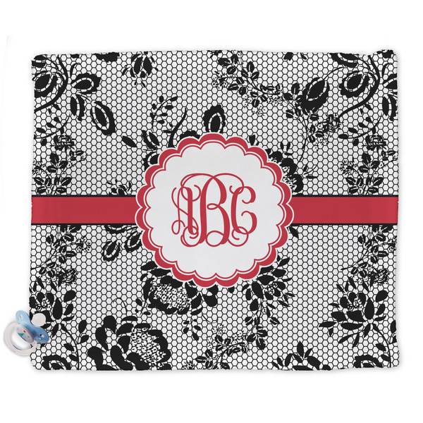 Custom Black Lace Security Blankets - Double Sided (Personalized)