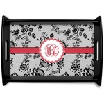 Black Lace Wooden Tray (Personalized)