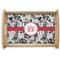 Black Lace Natural Wooden Tray - Small (Personalized)