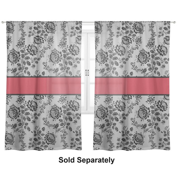 Black Lace Sheer Curtains