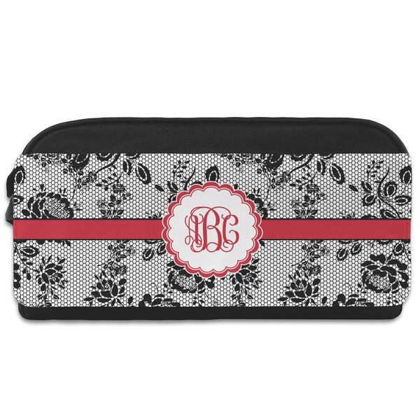 Custom Black Lace Shoe Bag (Personalized)