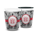 Black Lace Ceramic Shot Glass - 1.5 oz (Personalized)
