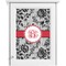 Black Lace Single White Cabinet Decal