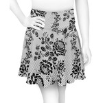 Black Lace Skater Skirt - Large