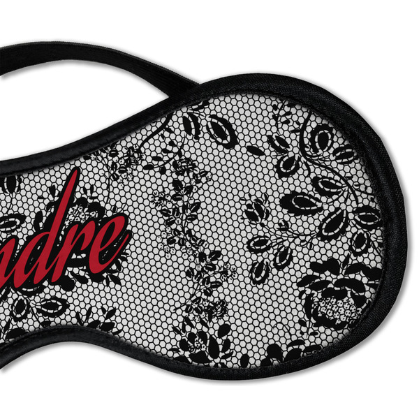 Black Lace Sleeping Eye Mask - DETAIL Large