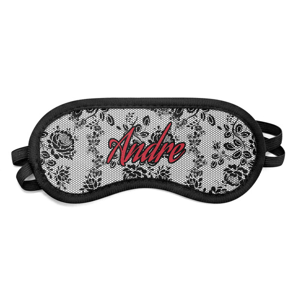 Custom Black Lace Sleeping Eye Mask - Small (Personalized)