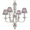 Black Lace Small Chandelier Shade - LIFESTYLE (on chandelier)