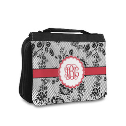 Black Lace Toiletry Bag - Small (Personalized)