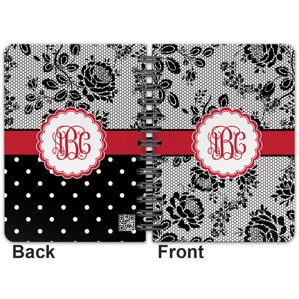 Black Lace Spiral Journal 5 x 7 - Apvl