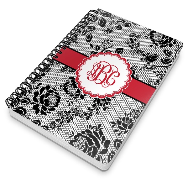 Black Lace Spiral Journal 7 x 10 - Main
