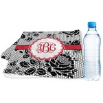 Black Lace Sports & Fitness Towel (Personalized)
