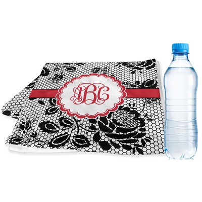 Black Lace Sports & Fitness Towel (Personalized)