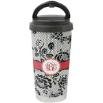 Black Lace Stainless Steel Coffee Tumbler (Personalized)