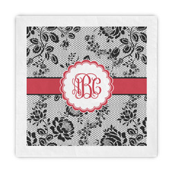 Black Lace Decorative Paper Napkins (Personalized)
