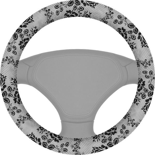 Custom Black Lace Steering Wheel Cover