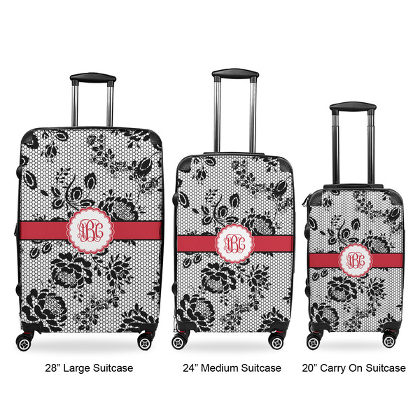 Black Lace Suitcase Set 1 - APPROVAL